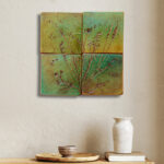 Clay Blooms Wall Panel
